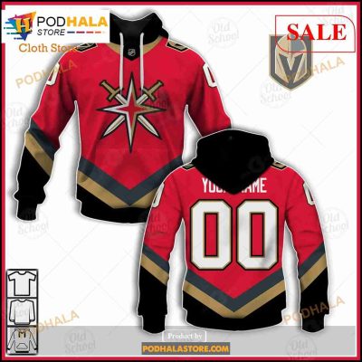 Custom Name & Number NHL Vegas Golden Knights Reverse Retro Alternate Shirt Hoodie 3D