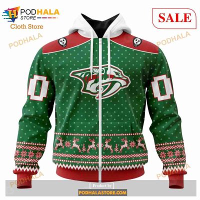 Custom Nashville Predators Christmas Apparel Sweatshirt NHL Hoodie 3D