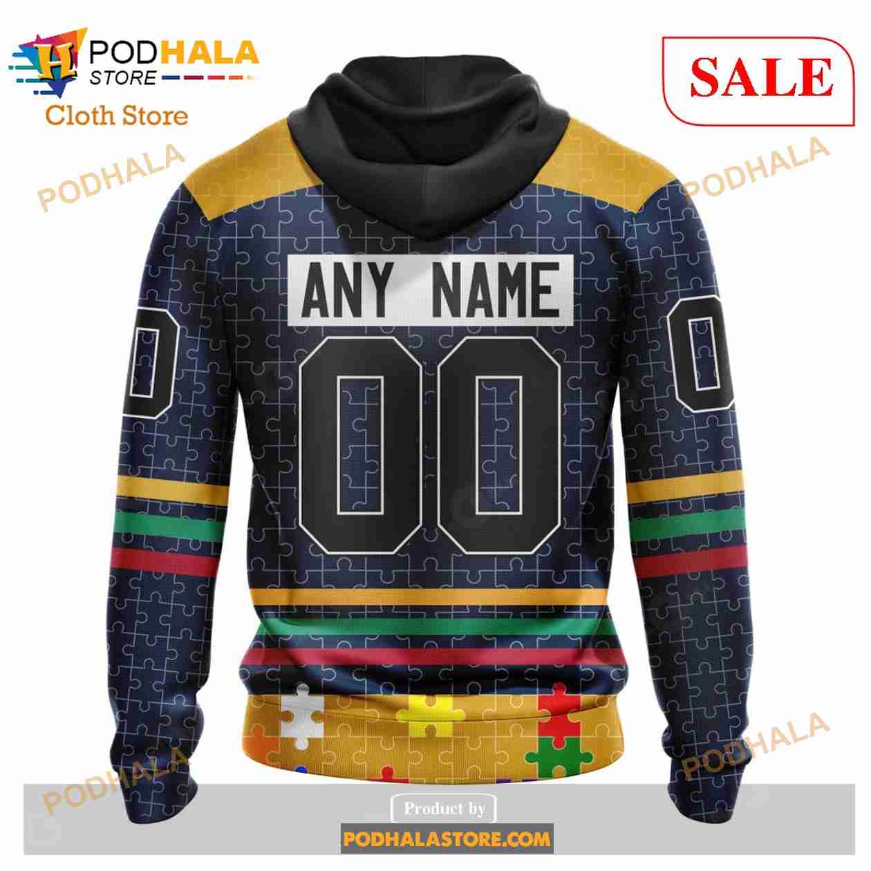 Custom Nashville Predators Fearless Aganst Autism Sweatshirt NHL Hoodie 3D Custom Nashville Predators Fearless Aganst Autism Sweatshirt NHL Hoodie 3D