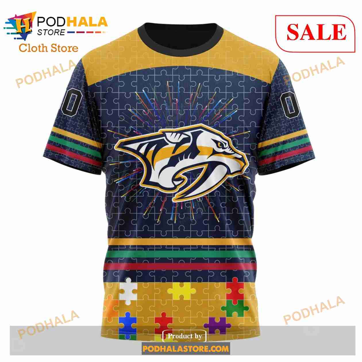Custom Nashville Predators Fearless Aganst Autism Sweatshirt NHL Hoodie 3D Custom Nashville Predators Fearless Aganst Autism Sweatshirt NHL Hoodie 3D