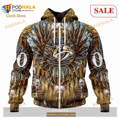 Custom Nashville Predators Native Costume Design NHL Hoodie 3D