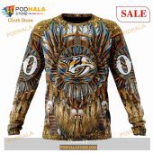 Custom Nashville Predators Native Costume Design Nhl Hoodie 3d 4.jpg - demo10