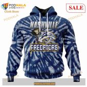 Custom Nashville Predators Retro Vintage Tie Dye Nhl Hoodie 3d 1.jpg - demo10