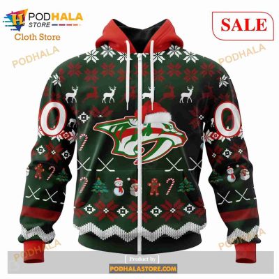 Custom Nashville Predators Sweatshirt NHL Hoodie 3D, Funny Christmas Gifts