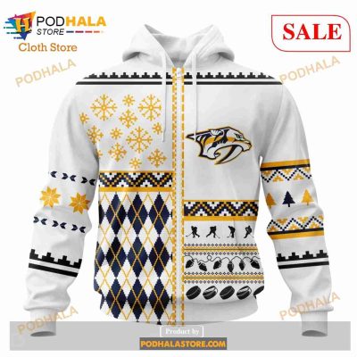 Custom Nashville Predators Unisex Christmas Sweatshirt NHL Hoodie 3D