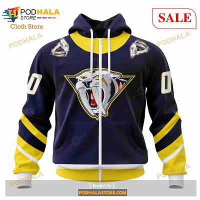 Custom Nashville Predators Unisex With Retro Concepts Sweatshirt NHL Hoodie 3D