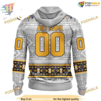 Custom Native Design NHL Nashville Predators Hoodie 3D