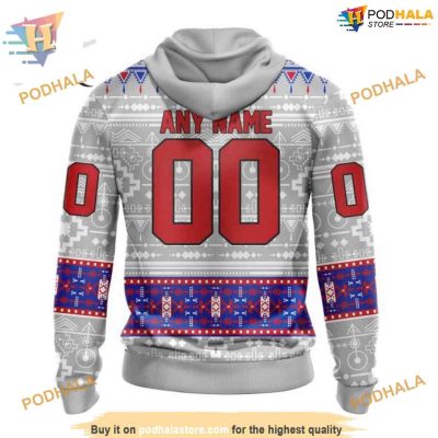Custom Native Design NHL New York Rangers Hoodie 3D