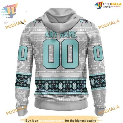 Custom Native Design NHL Seattle Kraken Hoodie 3D