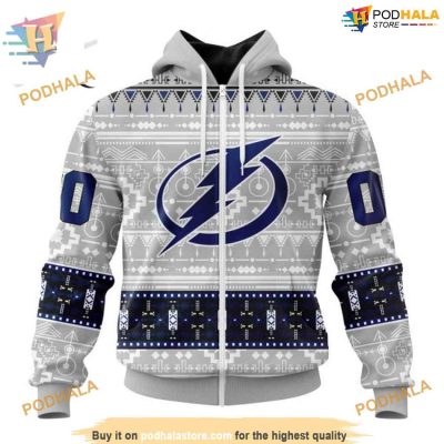 Custom Native Design NHL Tampa Bay Lightning Hoodie 3D