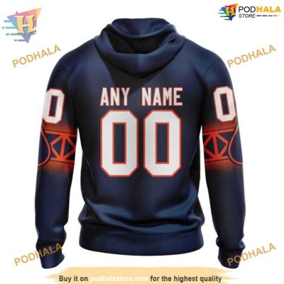 Custom New Gradient Series Concept NHL Edmonton Oilers Hoodie 3D