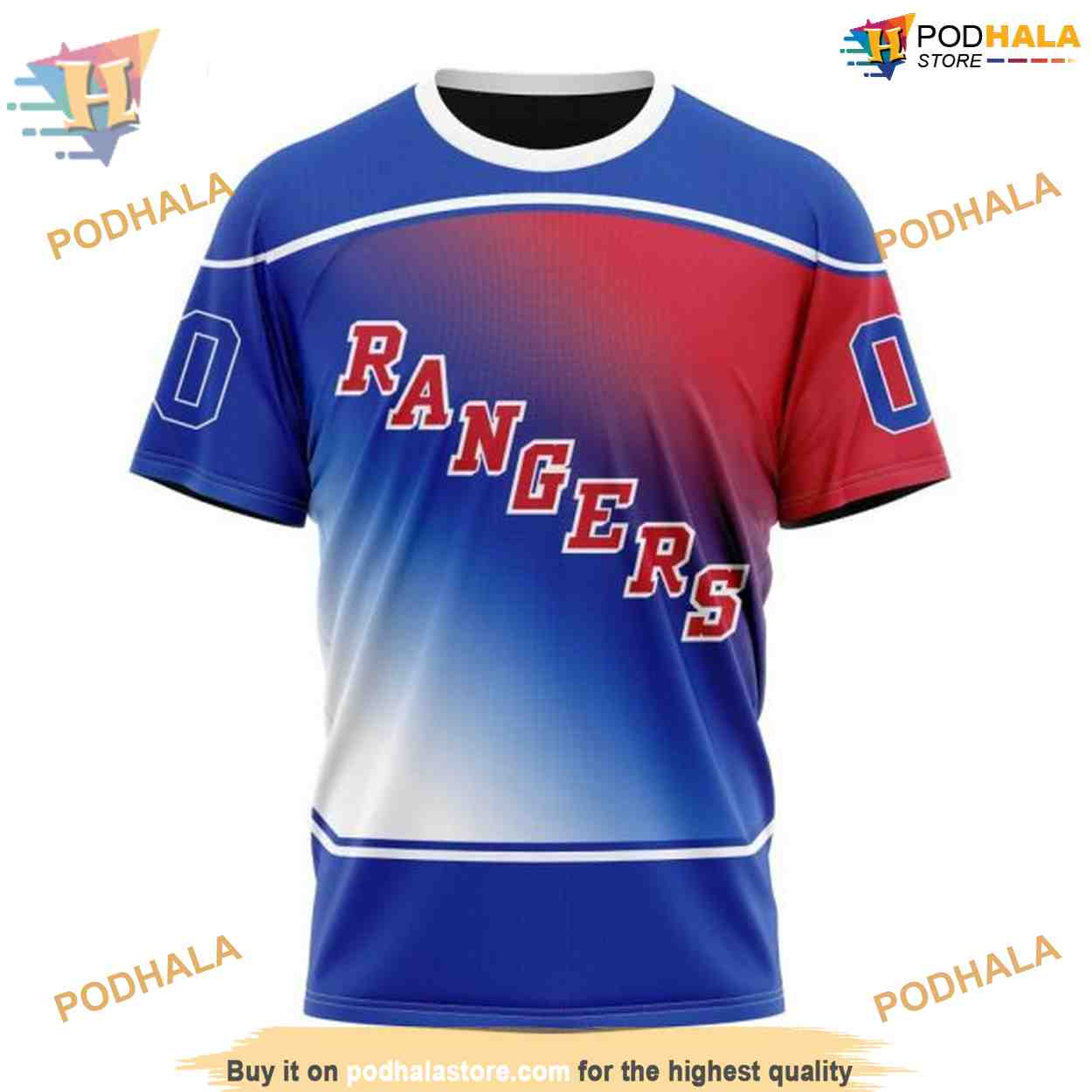 Custom New Gradient Series Concept NHL New York Rangers Hoodie 3D Custom New Gradient Series Concept NHL New York Rangers Hoodie 3D