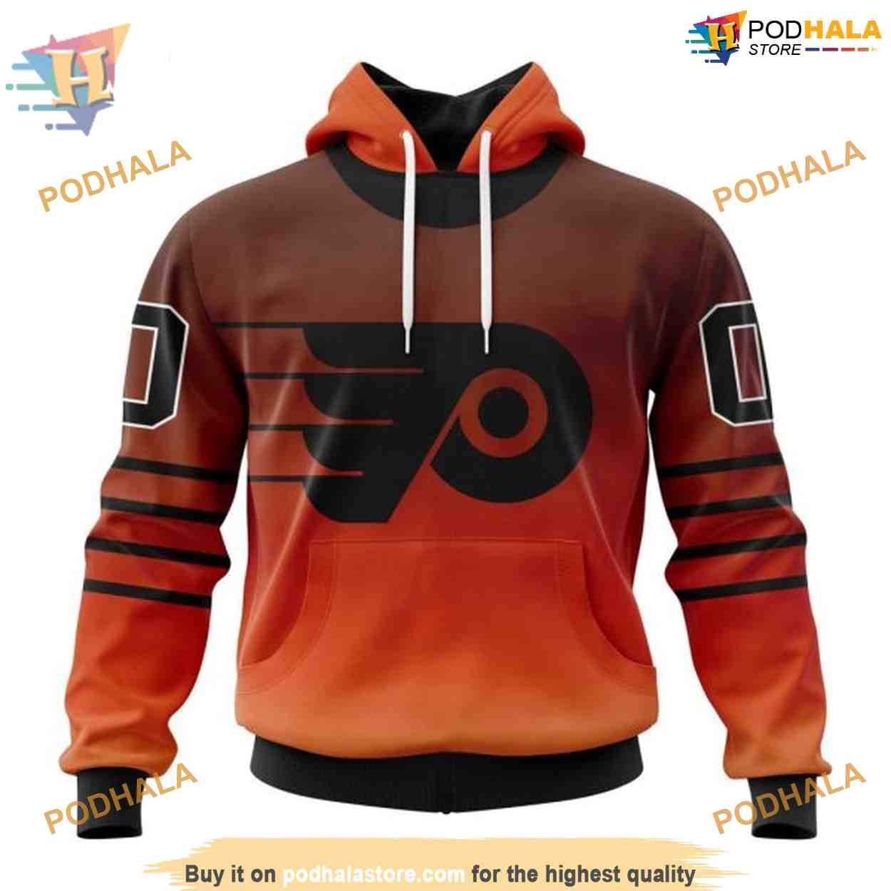 Custom New Gradient Series Concept NHL Philadelphia Flyers Hoodie 3D Custom New Gradient Series Concept NHL Philadelphia Flyers Hoodie 3D
