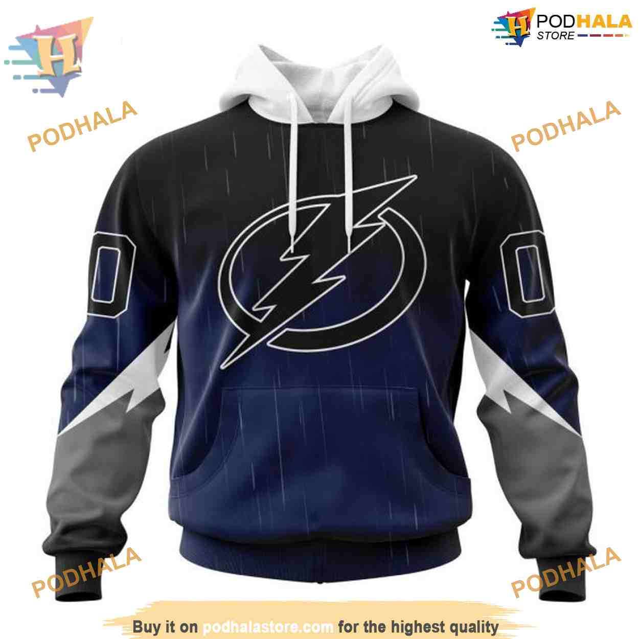 Custom New Gradient Series Concept NHL Tampa Bay Lightning Hoodie 3D Custom New Gradient Series Concept NHL Tampa Bay Lightning Hoodie 3D