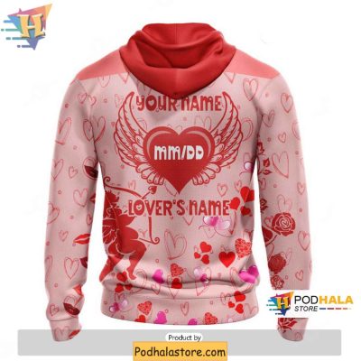 Custom New Jersey Devils 3D Hoodie, Valentines Day Gift for Hockey Fans