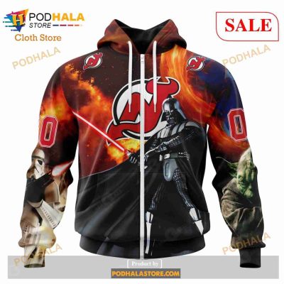Custom New Jersey Devils Design X Star War Sweatshirt NHL Hoodie 3D