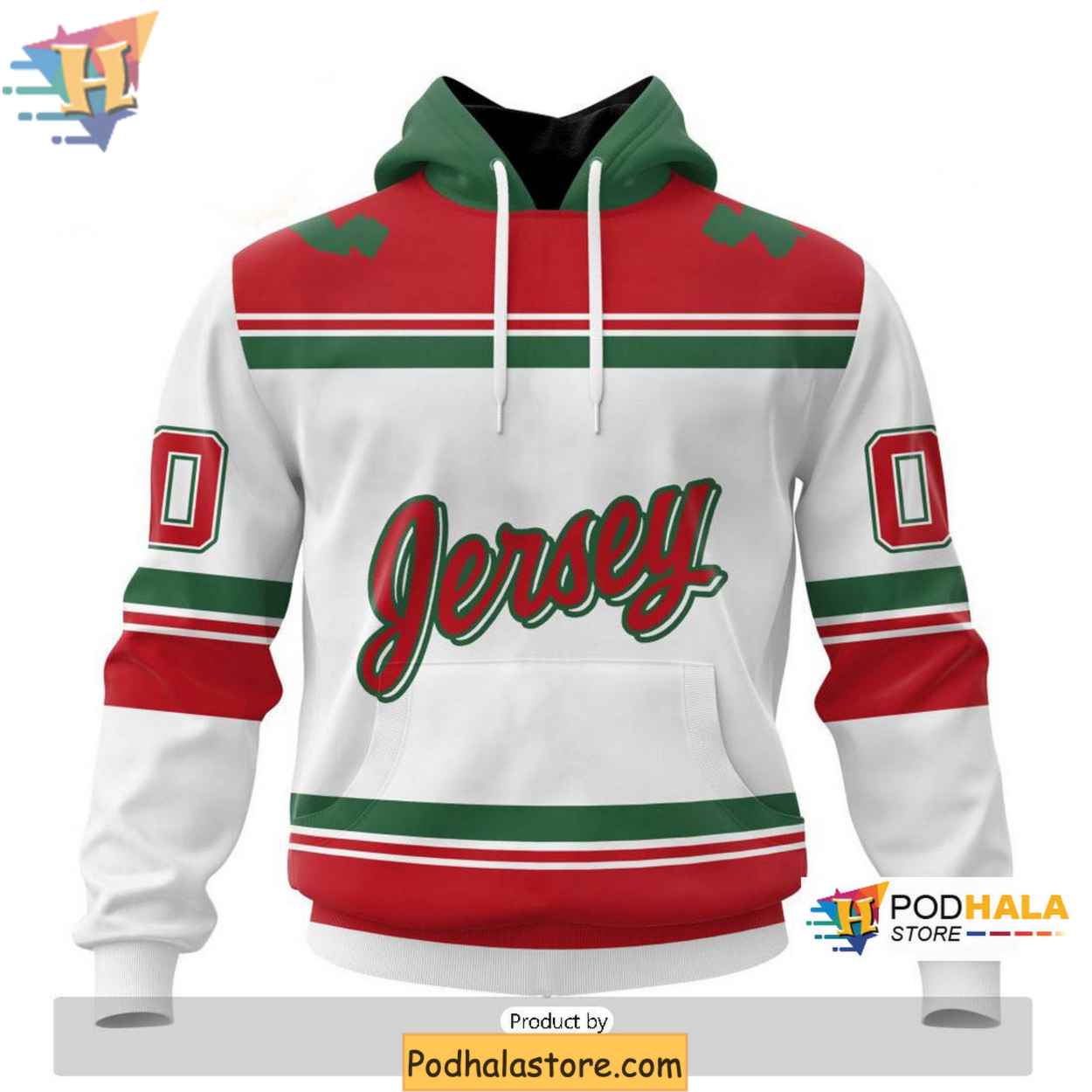 Custom New Jersey Devils Hoodie, NHL Merch with 3D Design Custom New Jersey Devils Hoodie, NHL Merch with 3D Design