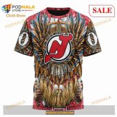 Custom New Jersey Devils Native Costume Design Nhl Hoodie 3d 6.jpg - demo10