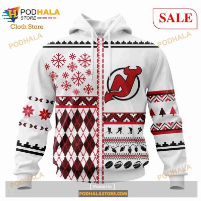 Custom New Jersey Devils Unisex Christmas Sweatshirt NHL Hoodie 3D