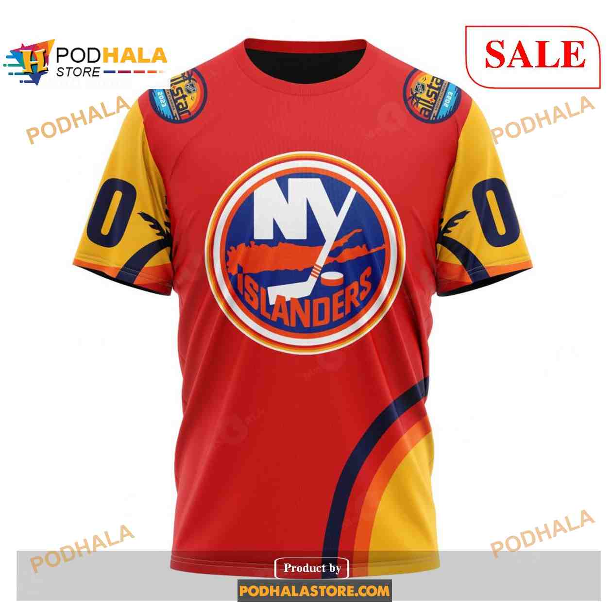 Custom New York Islanders ALL Star Sunset NHL 3D Shirt 3D Hoodie Custom New York Islanders ALL Star Sunset NHL 3D Shirt 3D Hoodie