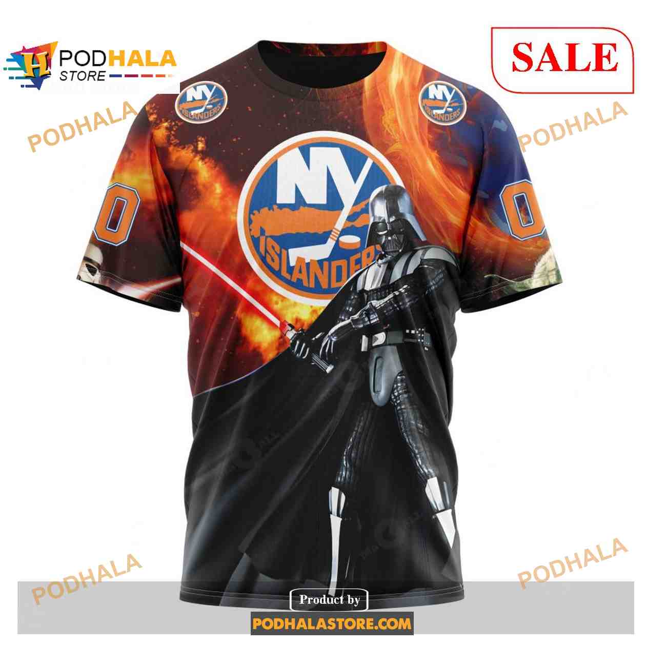 Custom New York Islanders Design X Star War NHL 3D Shirt 3D Hoodie Custom New York Islanders Design X Star War NHL 3D Shirt 3D Hoodie