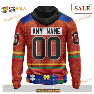 Custom New York Islanders Fearless Aganst Autism NHL 3D Shirt 3D Hoodie