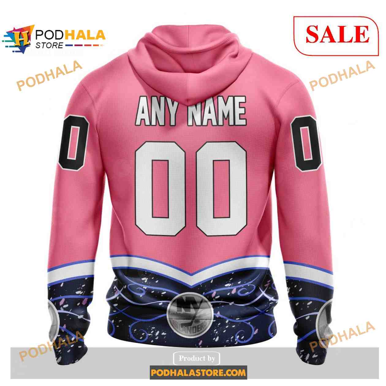 Custom New York Islanders Fights Cancer NHL 3D Shirt 3D Hoodie Custom New York Islanders Fights Cancer NHL 3D Shirt 3D Hoodie
