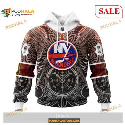 Custom New York Islanders Norse Viking Symbols NHL 3D Shirt 3D Hoodie