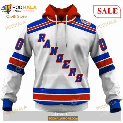 Custom New York Rangers 1994 Throwback Vintage Home Shirt Hoodie 3D