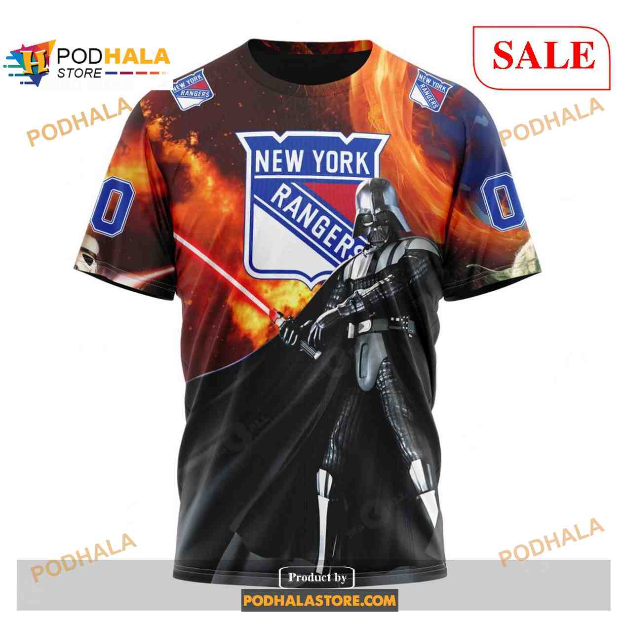 Custom New York Rangers Design X Star War NHL Shirt Hoodie 3D Custom New York Rangers Design X Star War NHL Shirt Hoodie 3D