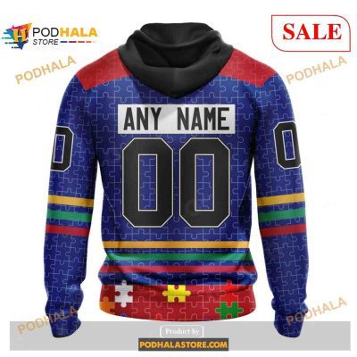 Custom New York Rangers Fearless Aganst Autism NHL Shirt Hoodie 3D