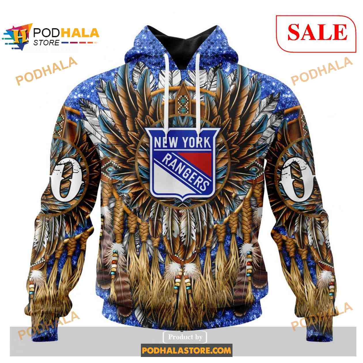 Custom New York Rangers Native Costume Design NHL Shirt Hoodie 3D Custom New York Rangers Native Costume Design NHL Shirt Hoodie 3D