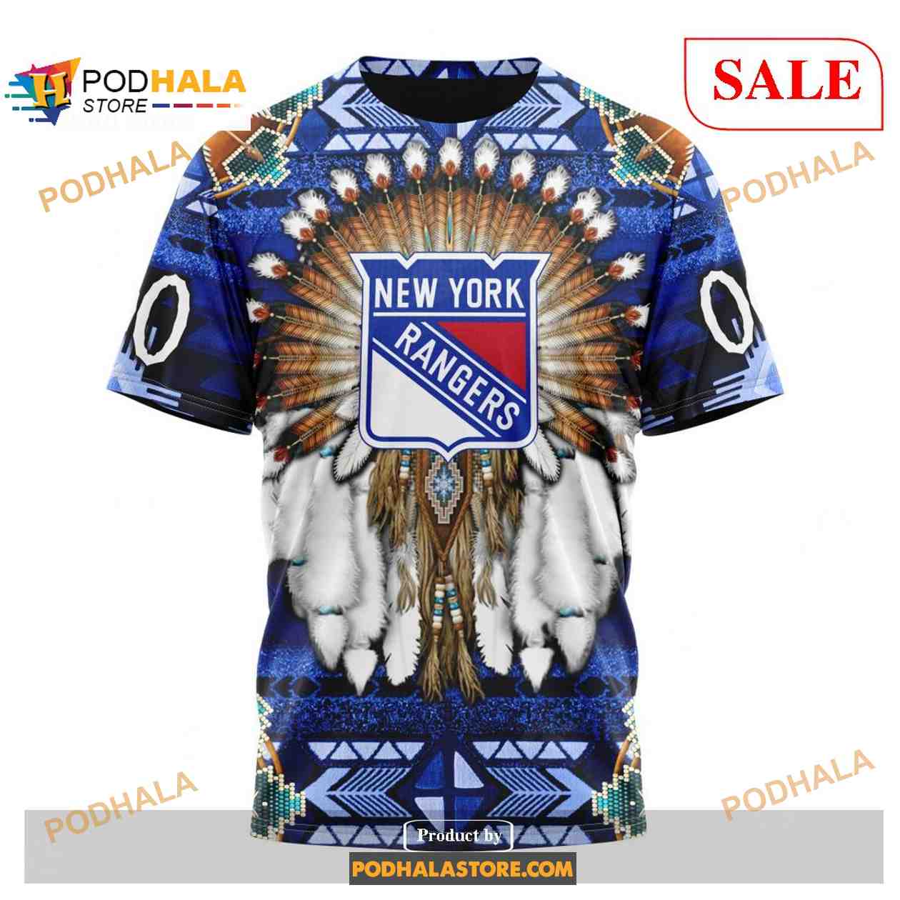 Custom New York Rangers Native Costume NHL Shirt Hoodie 3D Custom New York Rangers Native Costume NHL Shirt Hoodie 3D