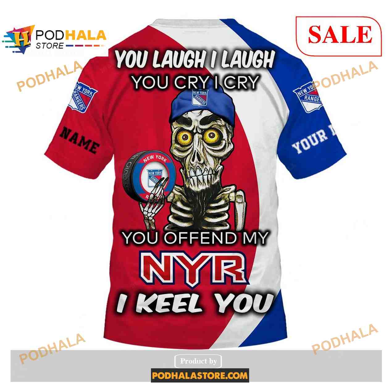 Custom New York Rangers Sweatshirt NHL Hoodie 3D, You laugh I Laugh You Cry I Cry Custom New York Rangers Sweatshirt NHL Hoodie 3D, You laugh I Laugh You Cry I Cry