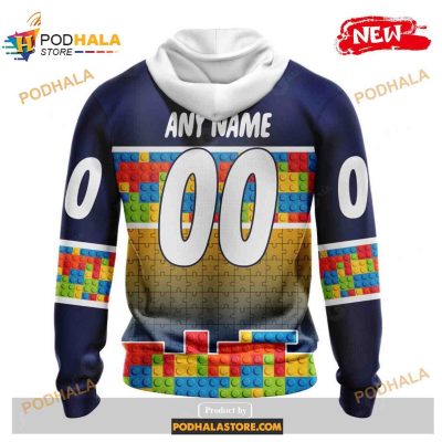 Custom NHL Buffalo Sabres Puzzle Game Gradients Full Color Shirt Hoodie 3D