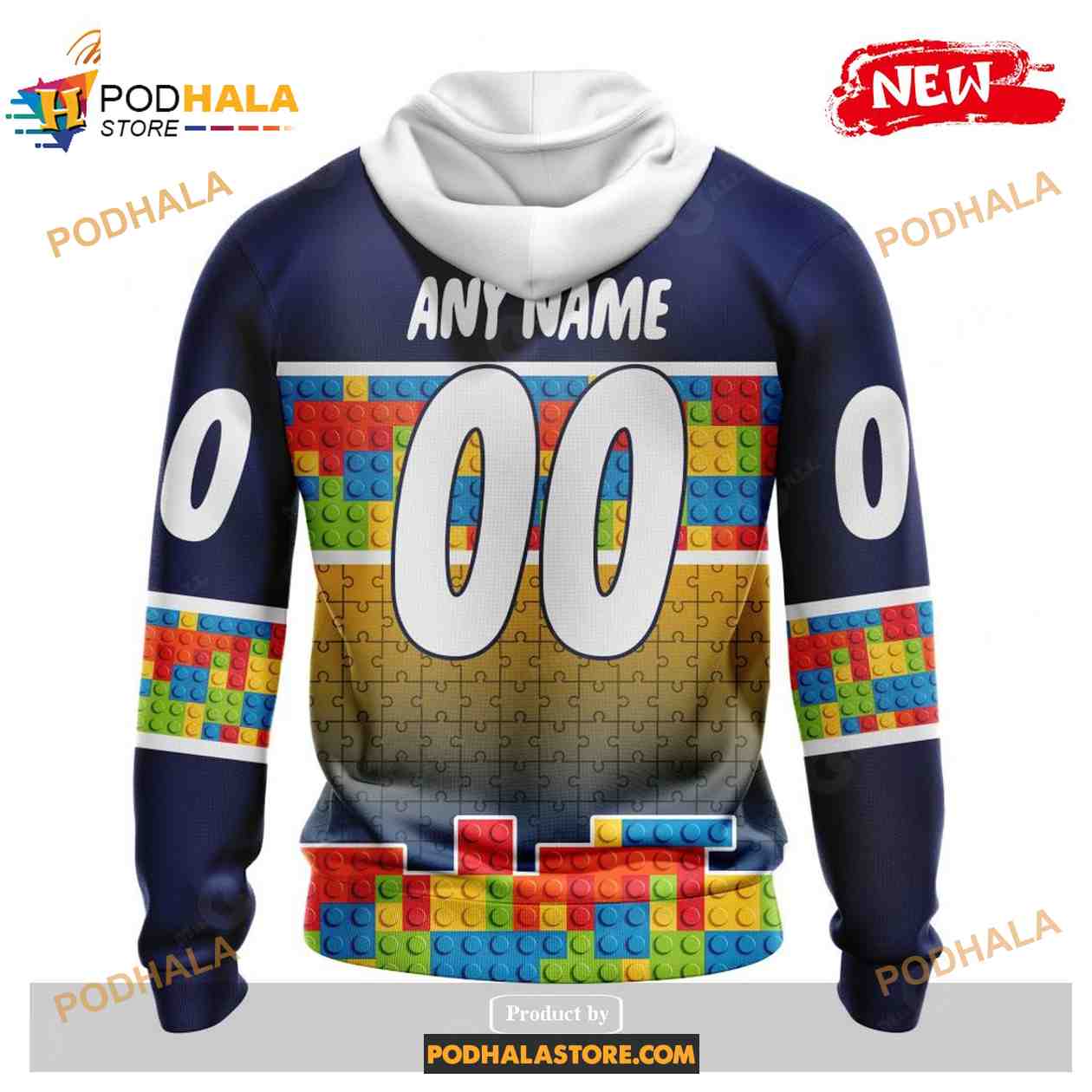 Custom NHL Buffalo Sabres Puzzle Game Gradients Full Color Shirt Hoodie 3D Custom NHL Buffalo Sabres Puzzle Game Gradients Full Color Shirt Hoodie 3D