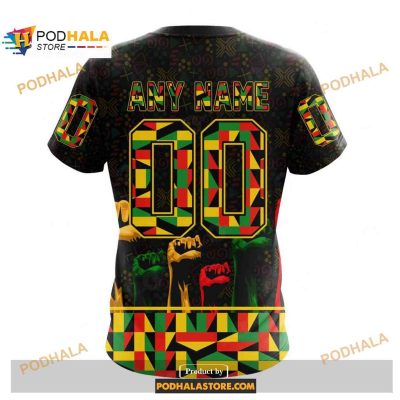 Custom NHL Calgary Flames Celebrate Black History Month Shirt Hoodie 3D