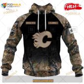 Custom Nhl Calgary Flames Hunting Camouflage Design Hoodie Sweatshirt Shirt 3d 2.jpg - demo10