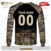Custom Nhl Calgary Flames Hunting Camouflage Design Hoodie Sweatshirt Shirt 3d 8.jpg - demo10