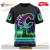 Custom Nhl Calgary Flames With Northern Lights Shirt Hoodie 3d 2.jpg - demo10