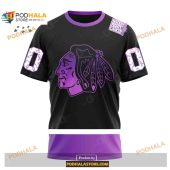 Custom Nhl Chicago Blackhawks Black Hockey Fights Cancer Shirt Hoodie 3d 3.jpg - demo10