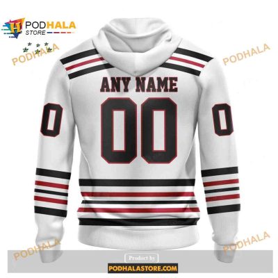 Custom NHL Chicago Blackhawks Reverse Retro Redesign Shirt Hoodie 3D
