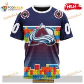 Custom Nhl Colorado Avalanche Puzzle Game Gradients Full Color Shirt Hoodie 3d 3.jpg - demo10