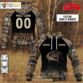 Custom Nhl Columbus Blue Jackets Hunting Camouflage Design Hoodie Sweatshirt Shirt 3d 1.jpg - demo10