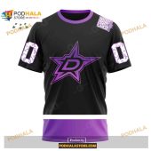 Custom Nhl Dallas Stars Black Hockey Fights Cancer Shirt Hoodie 3d 3.jpg - demo10
