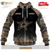 Custom Nhl Dallas Stars Hunting Camouflage Design Hoodie Sweatshirt Shirt 3d 5.jpg - demo10