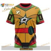 Custom Nhl Dallas Stars Teenage Mutant Ninja Turtles Design Shirt Hoodie 3d 3.jpg - demo10
