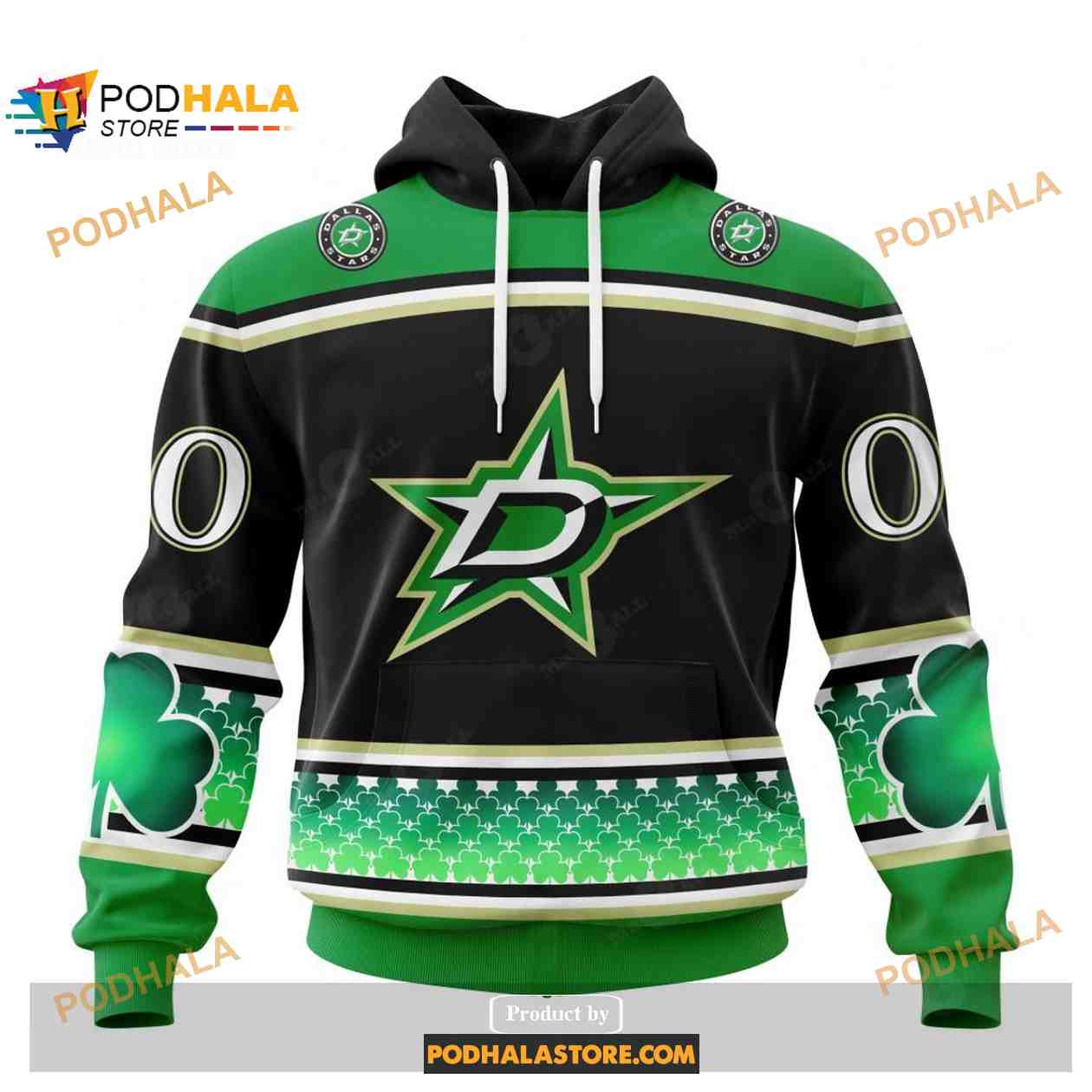 Custom NHL Dallas Stars Unisex Kits Hockey Patricks Day Shirt Hoodie 3D Custom NHL Dallas Stars Unisex Kits Hockey Patricks Day Shirt Hoodie 3D