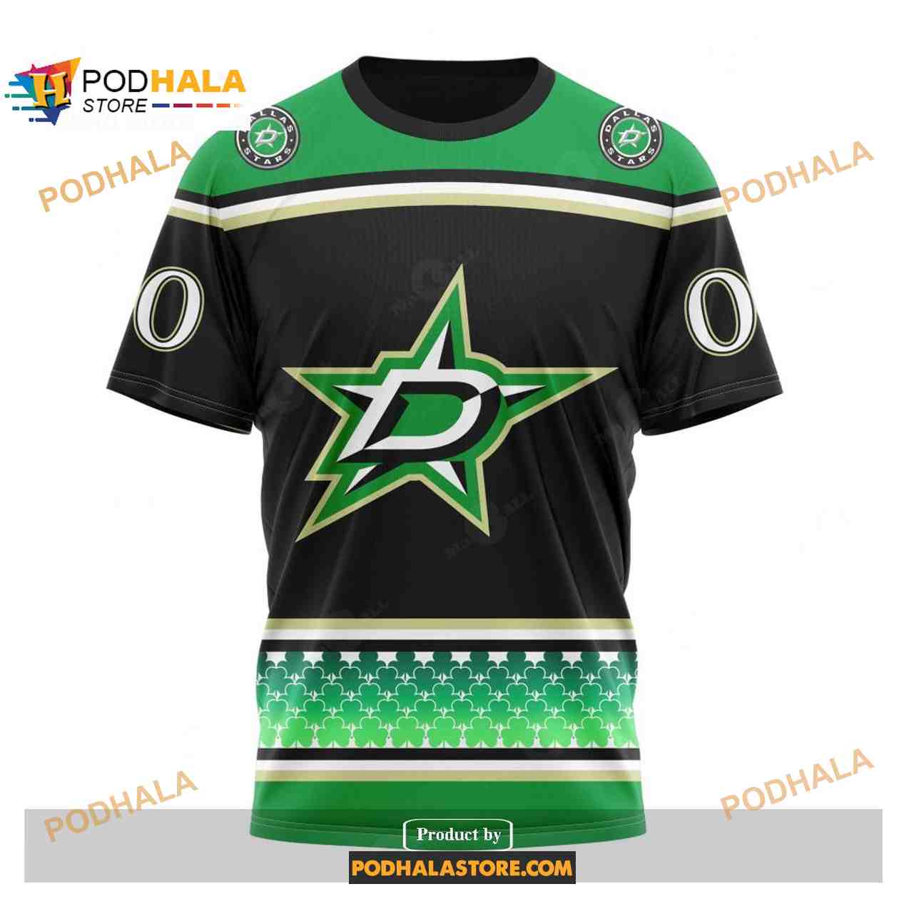Custom NHL Dallas Stars Unisex Kits Hockey Patricks Day Shirt Hoodie 3D Custom NHL Dallas Stars Unisex Kits Hockey Patricks Day Shirt Hoodie 3D