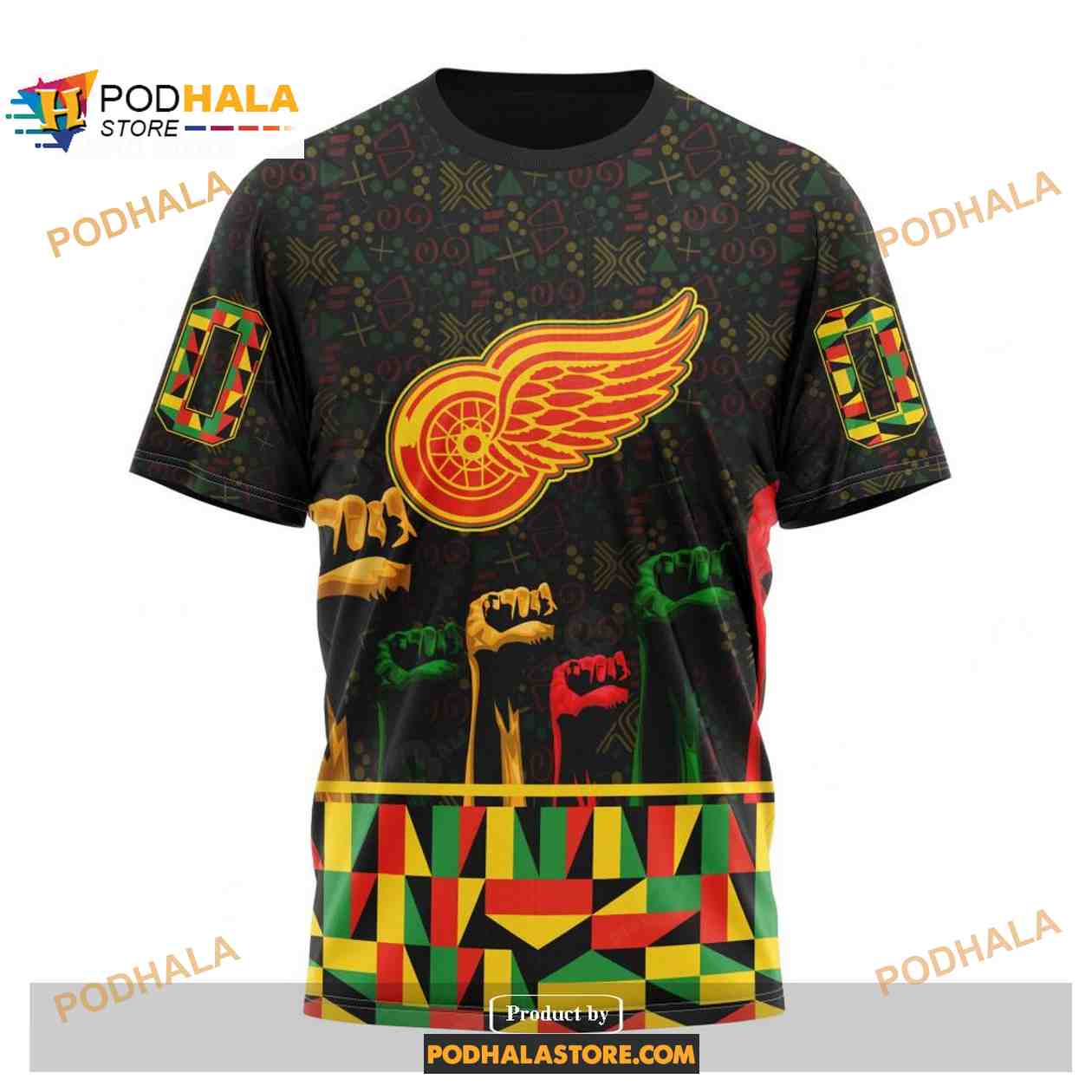 Custom NHL Detroit Red Wings Celebrate Black History Month Shirt Hoodie 3D Custom NHL Detroit Red Wings Celebrate Black History Month Shirt Hoodie 3D